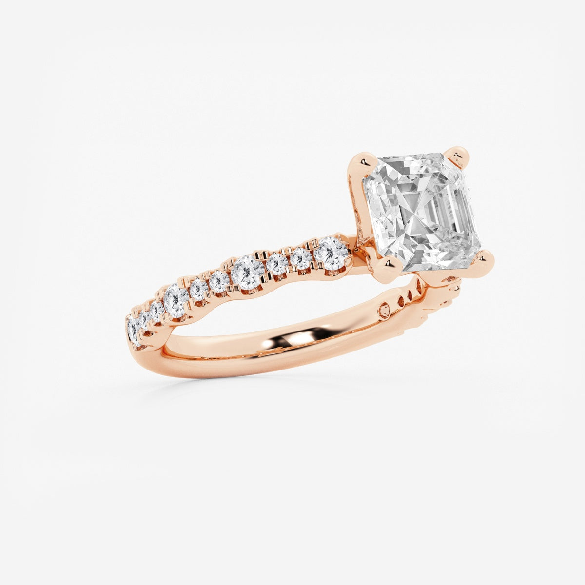Clara - Station Side Stones Engagement Ring