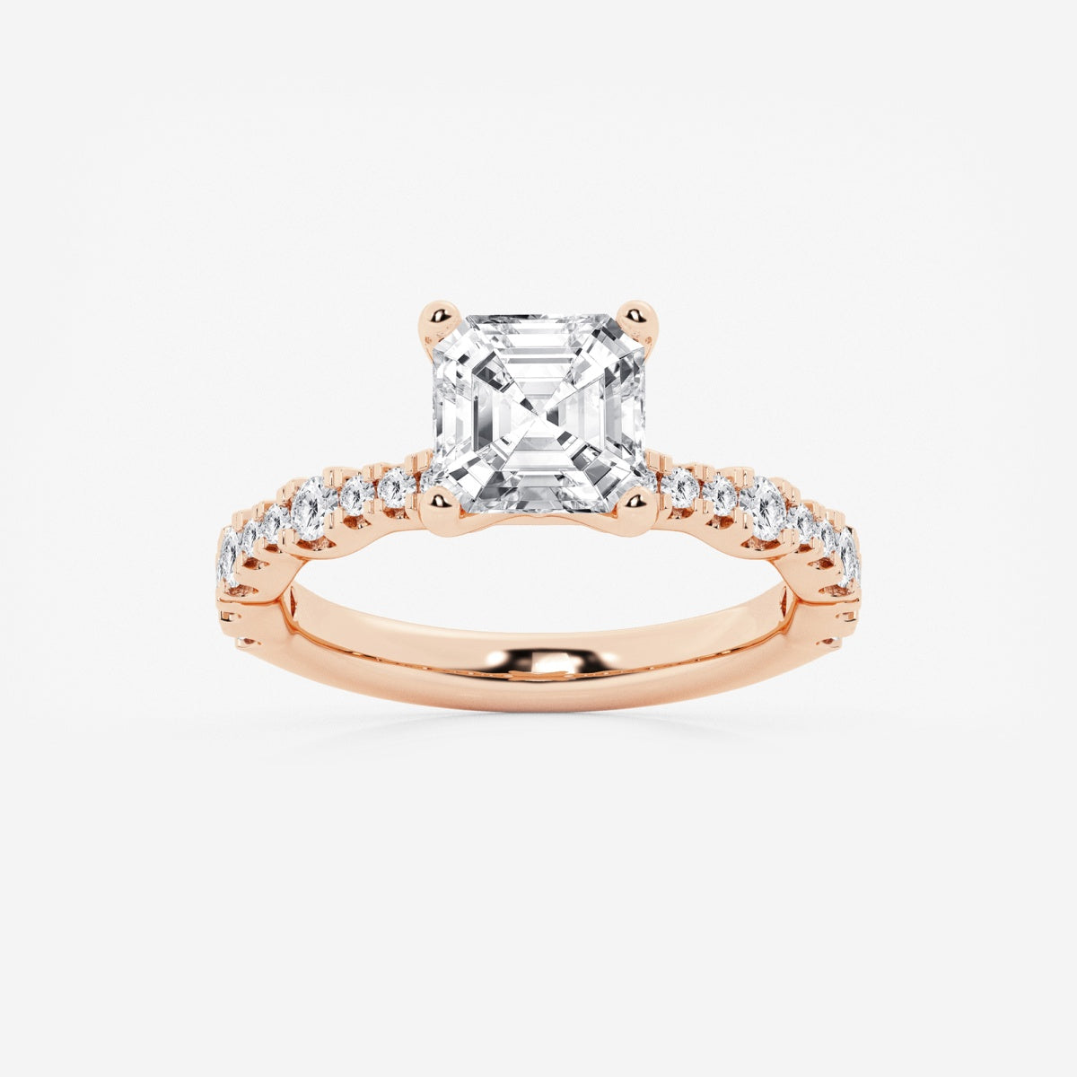 Clara - Station Side Stones Engagement Ring