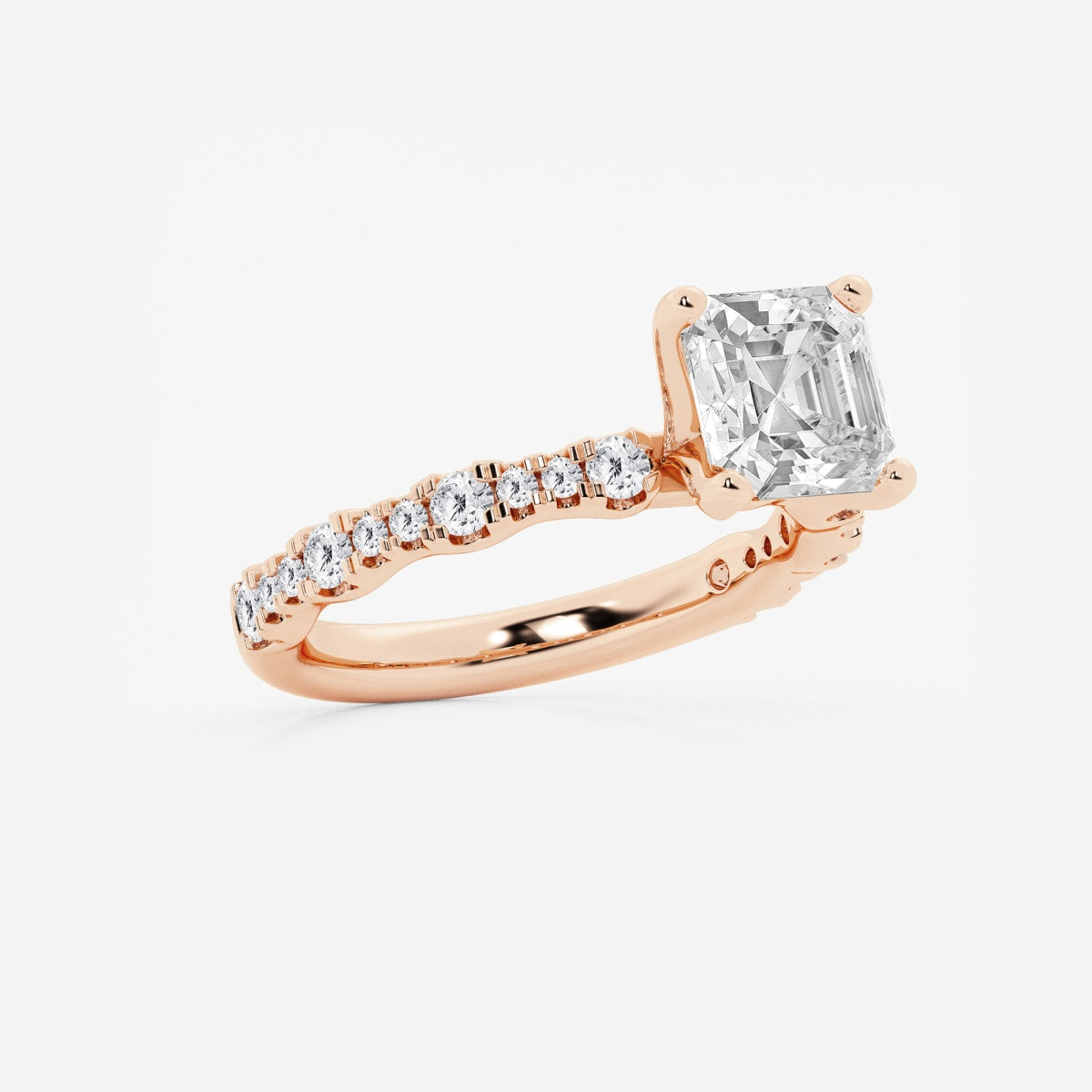 Clara - Station Side Stones Engagement Ring