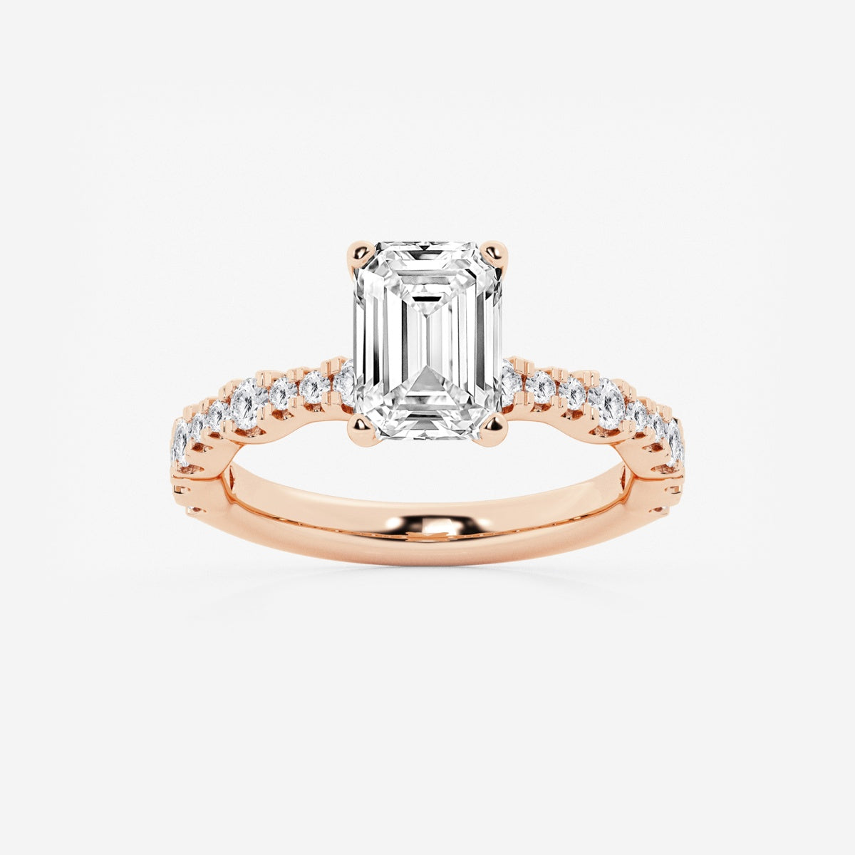 Clara - Station Side Stones Engagement Ring
