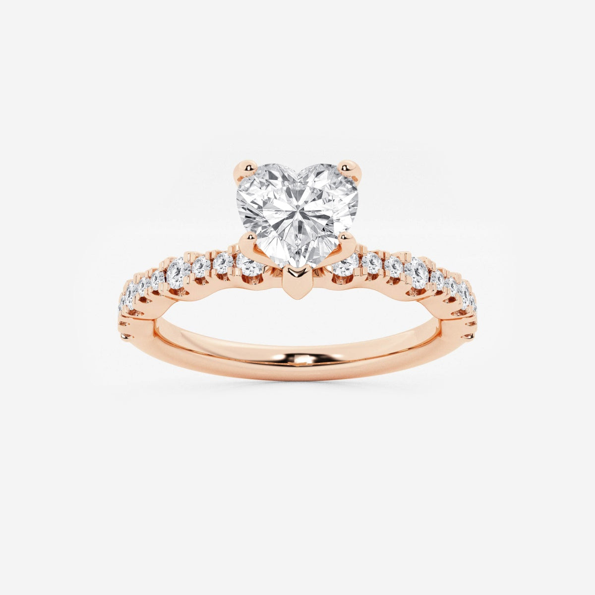 Clara - Station Side Stones Engagement Ring