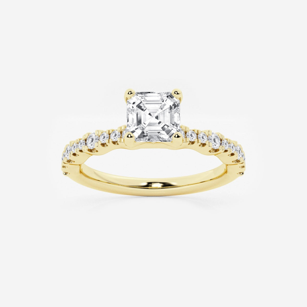 Clara - Station Side Stones Engagement Ring