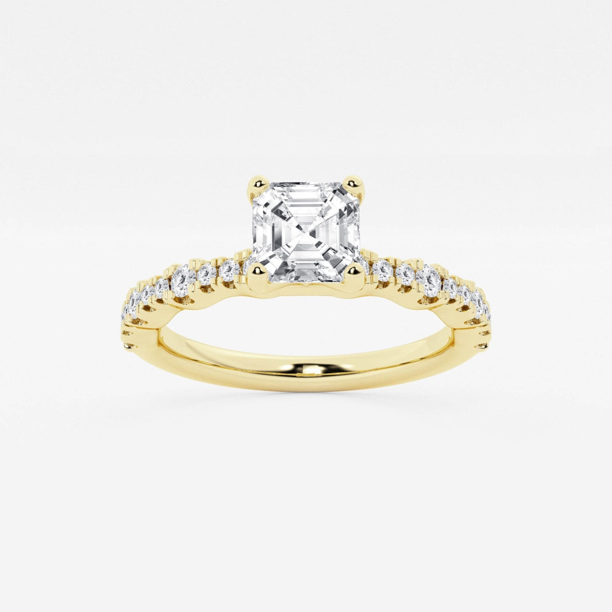 Clara - Station Side Stones Engagement Ring