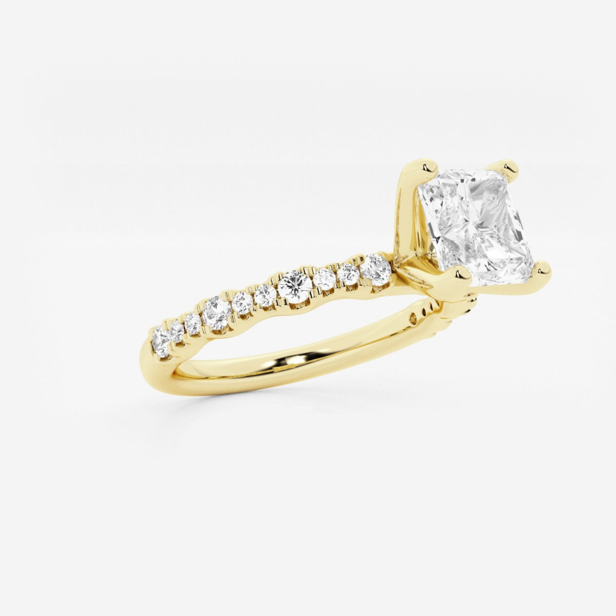 Clara - Station Side Stones Engagement Ring