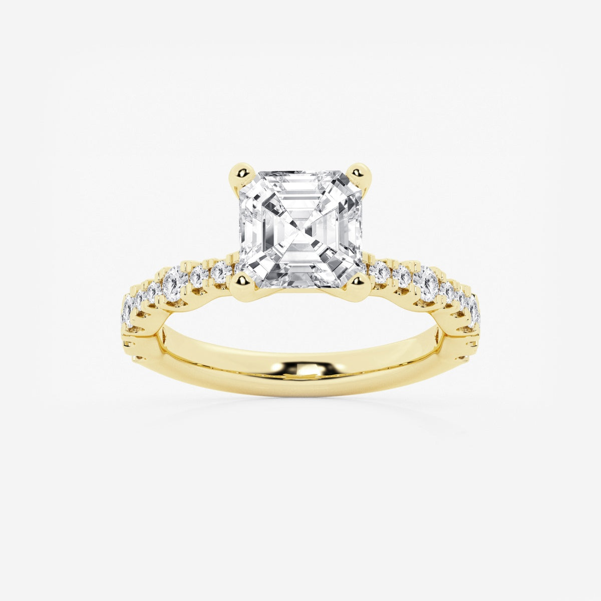 Clara - Station Side Stones Engagement Ring