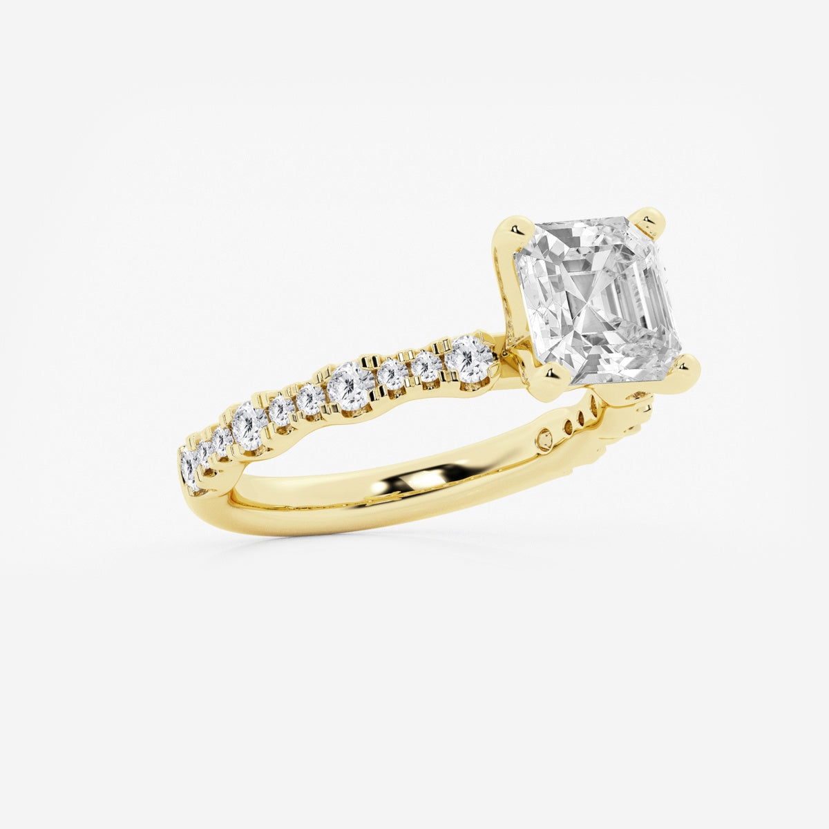 Clara - Station Side Stones Engagement Ring