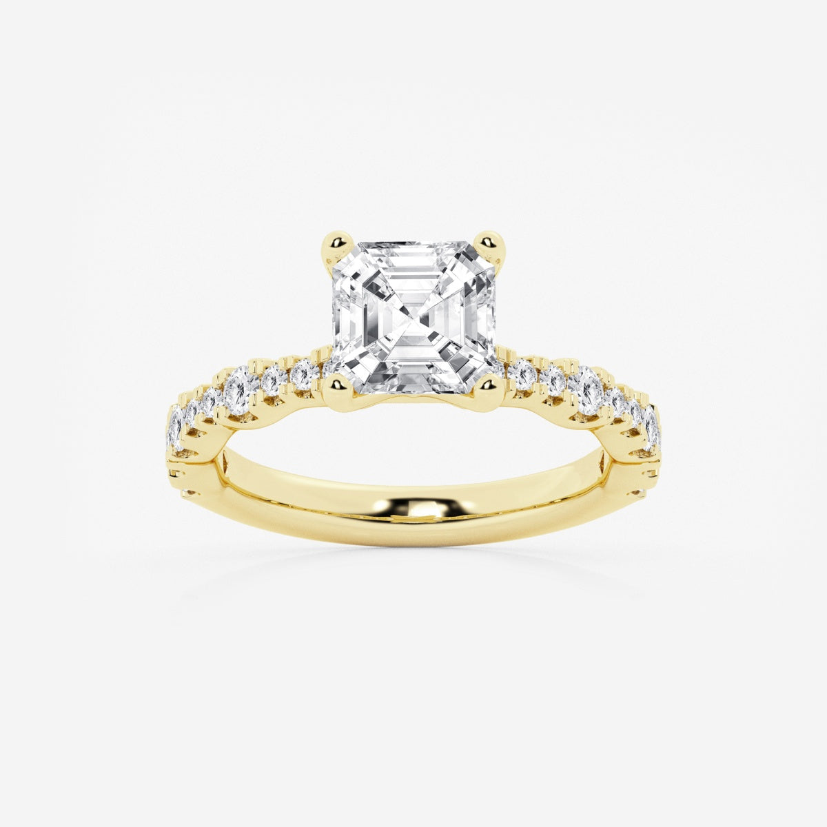 Clara - Station Side Stones Engagement Ring