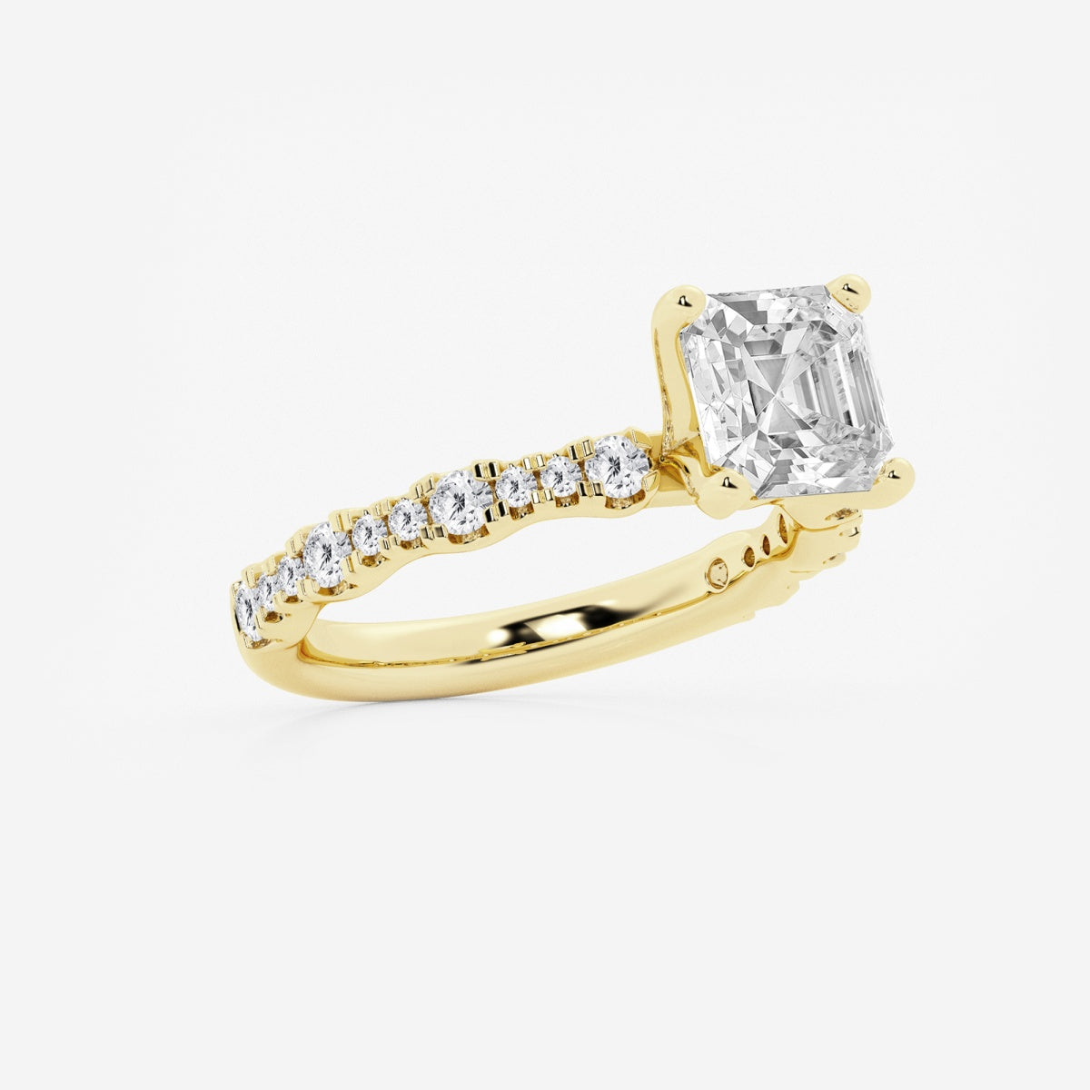 Clara - Station Side Stones Engagement Ring