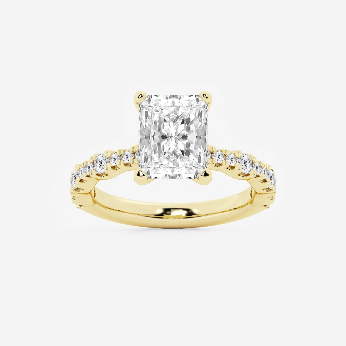 Clara - Station Side Stones Engagement Ring