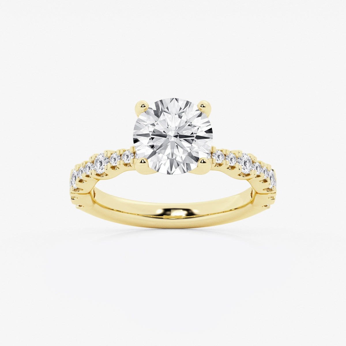 Clara - Station Side Stones Engagement Ring