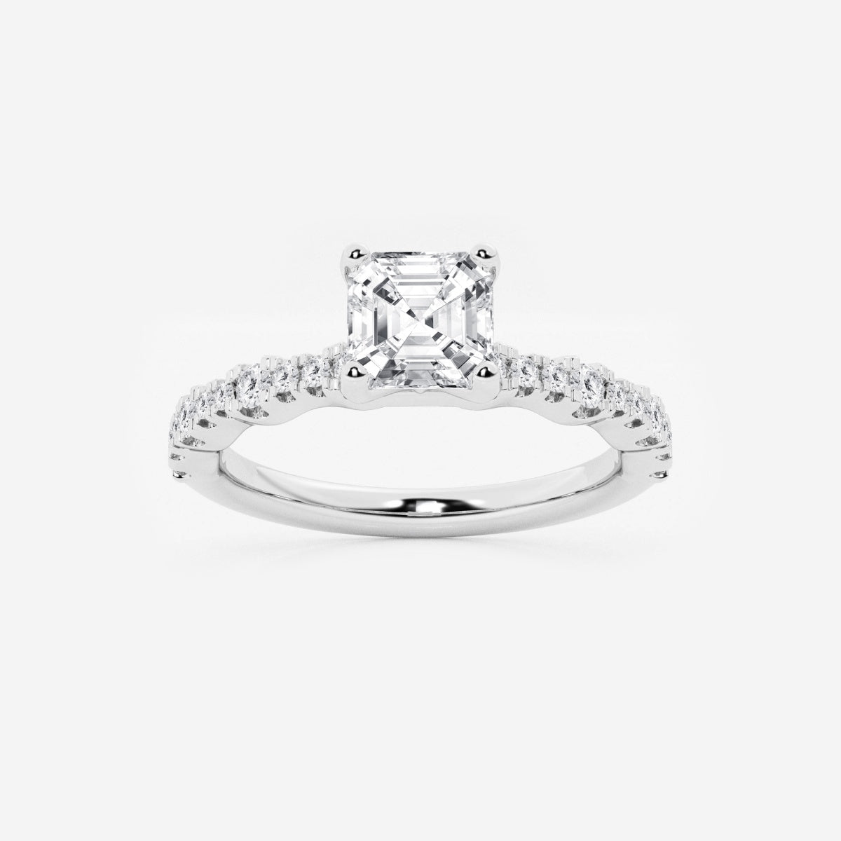Clara - Station Side Stones Engagement Ring