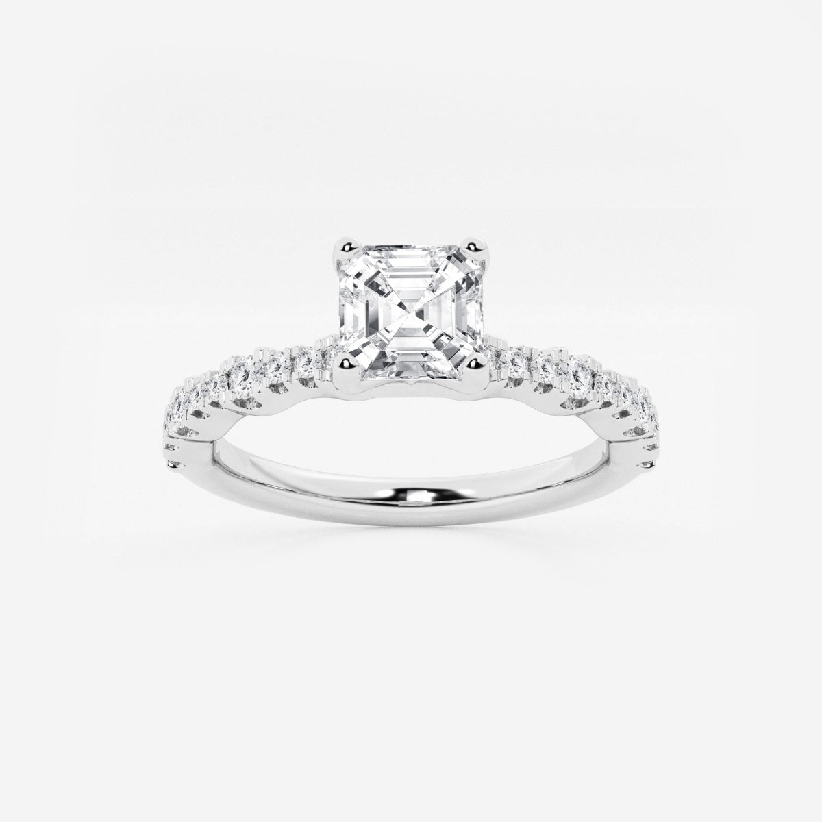 Clara - Station Side Stones Engagement Ring