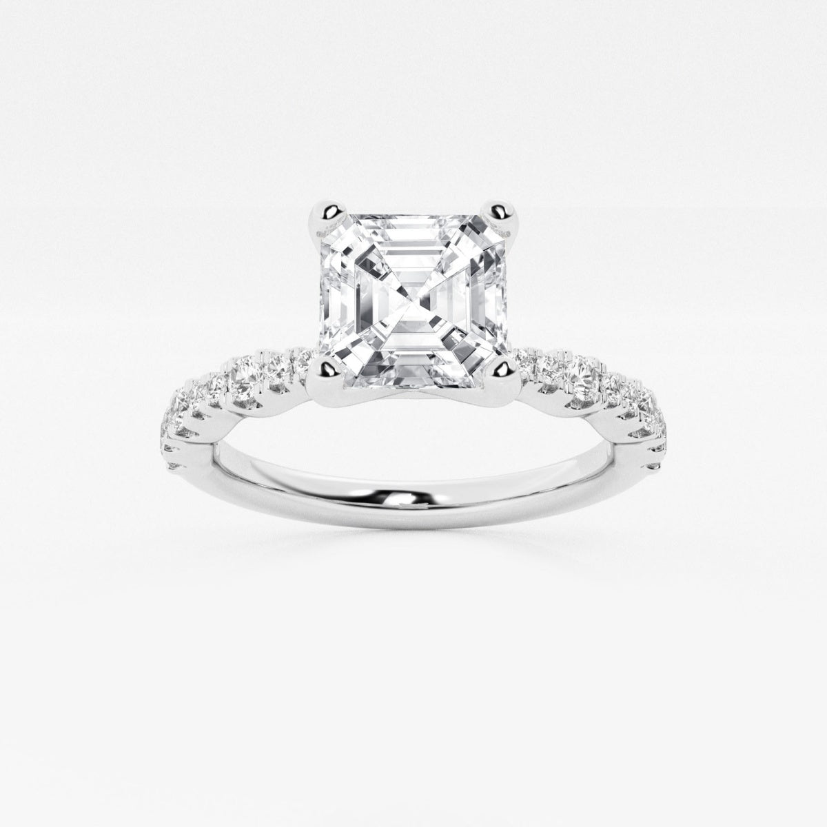 Clara - Station Side Stones Engagement Ring