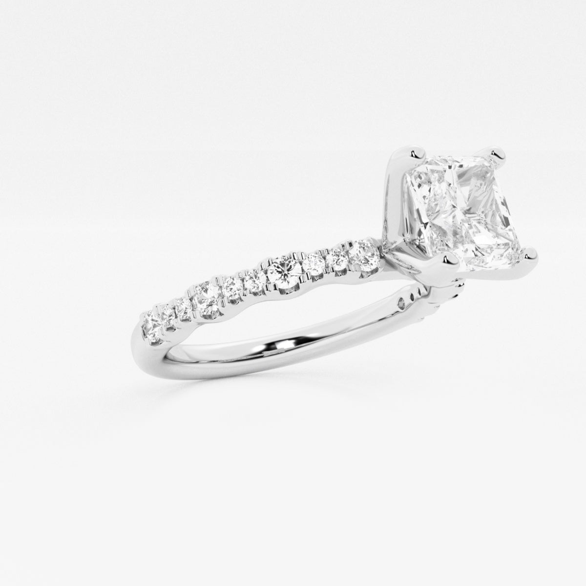 Clara - Station Side Stones Engagement Ring