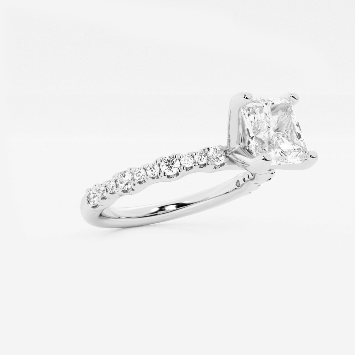 Clara - Station Side Stones Engagement Ring