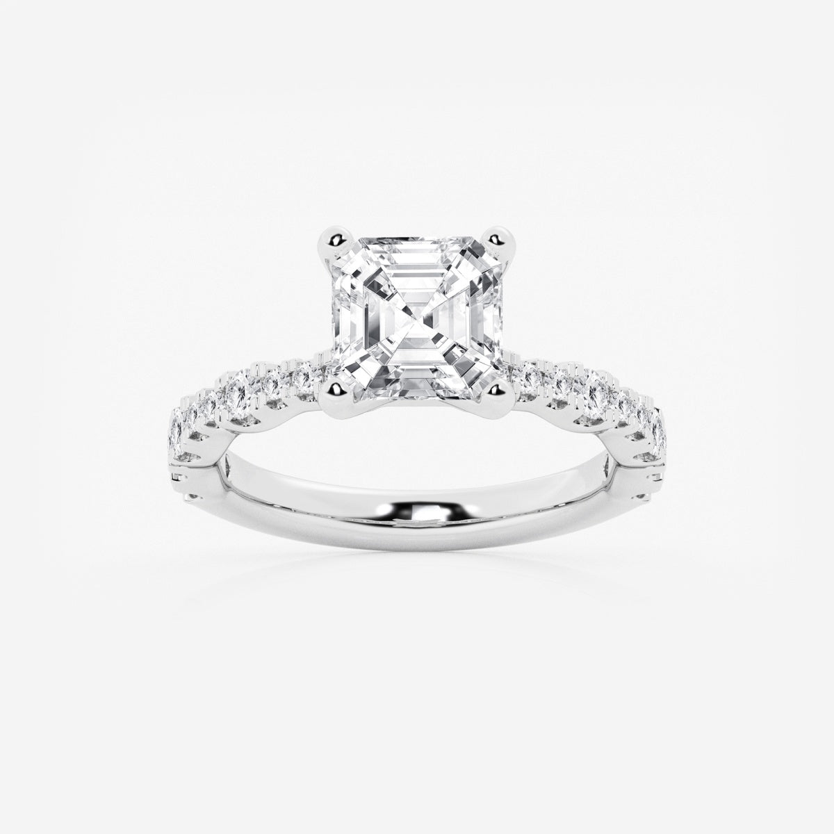 Clara - Station Side Stones Engagement Ring