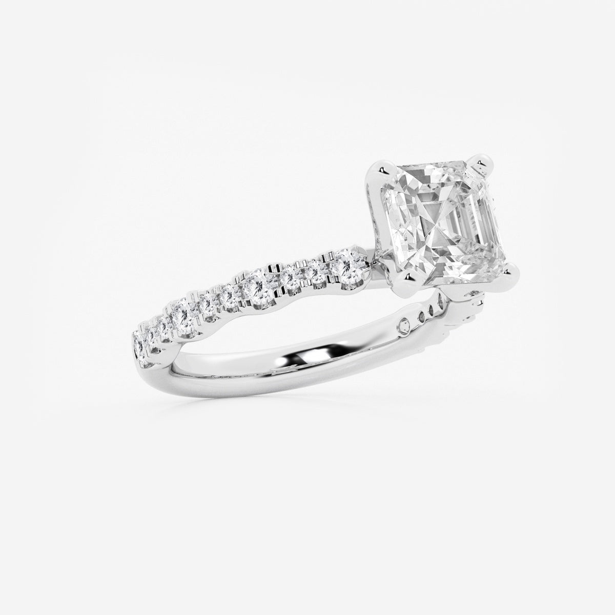 Clara - Station Side Stones Engagement Ring