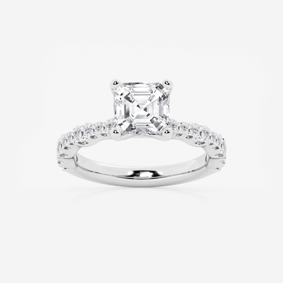 Clara - Station Side Stones Engagement Ring