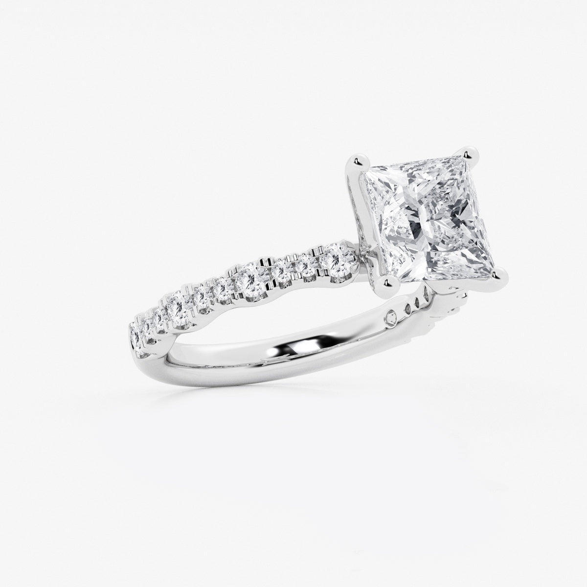 Clara - Station Side Stones Engagement Ring