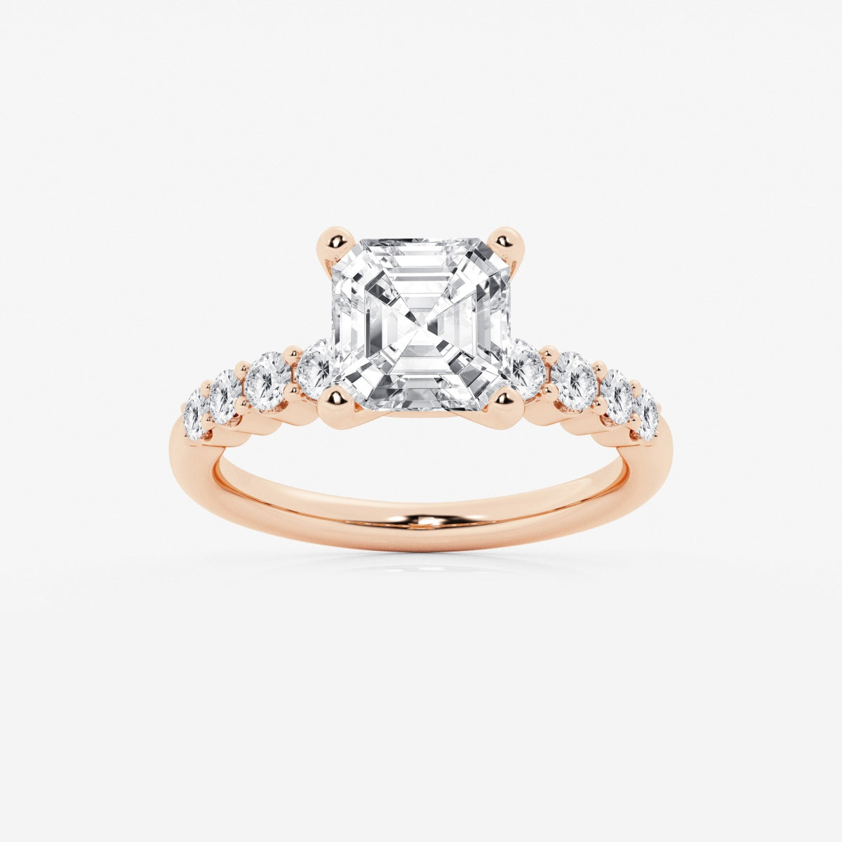 Elara - Graduated Side Stones Engagement Ring