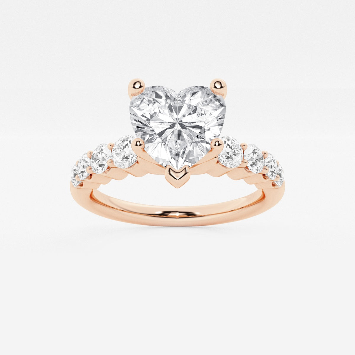 Elara - Graduated Side Stones Engagement Ring
