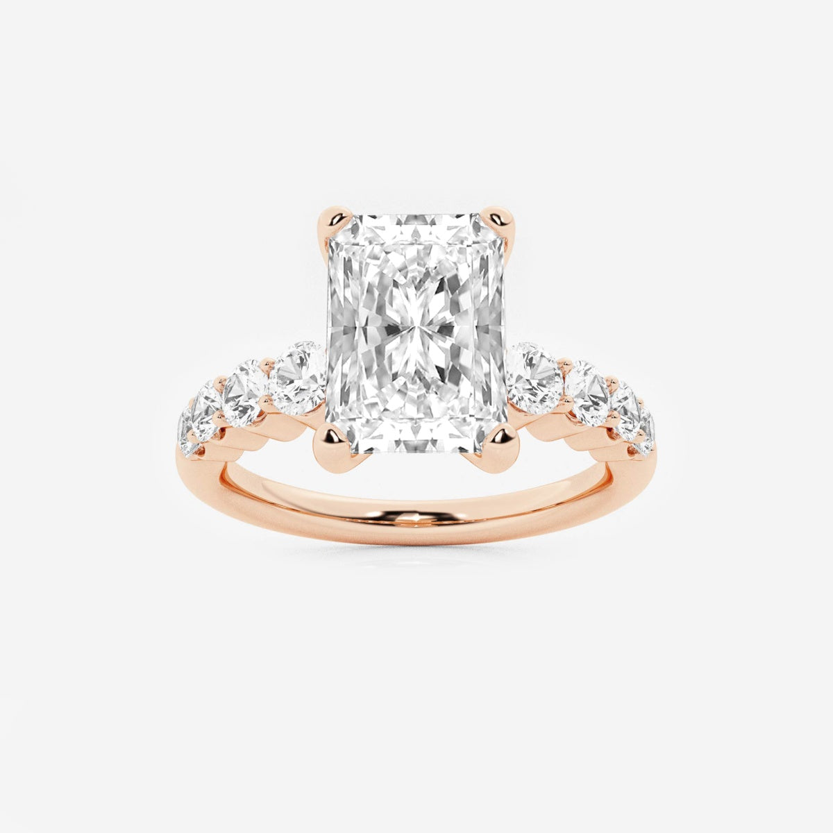 Elara - Graduated Side Stones Engagement Ring