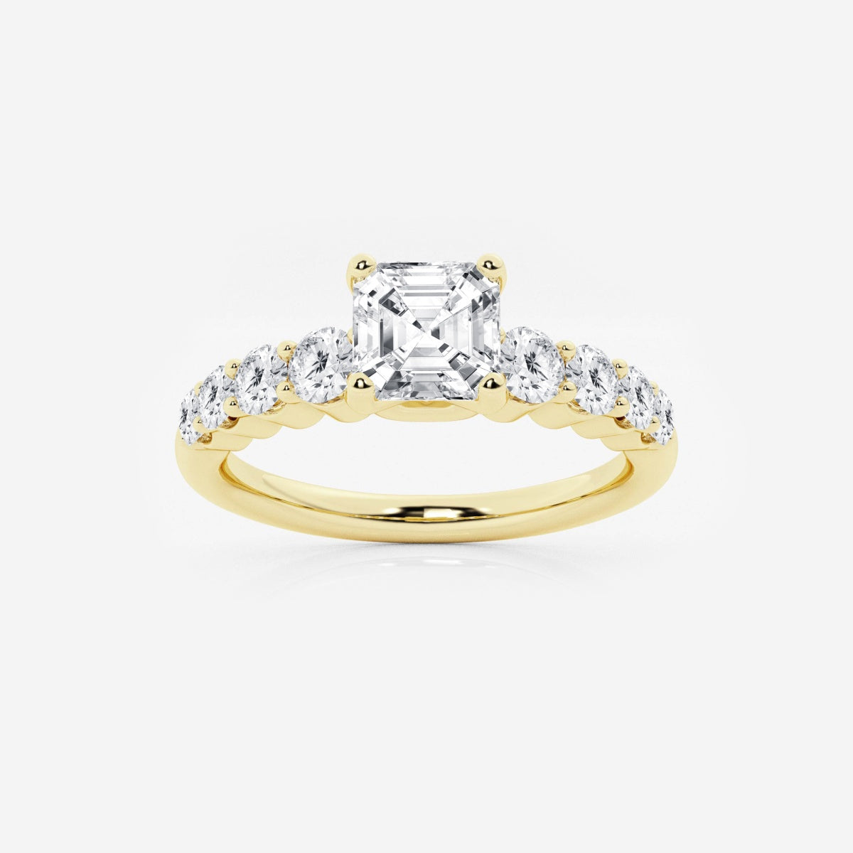 Elara - Graduated Side Stones Engagement Ring