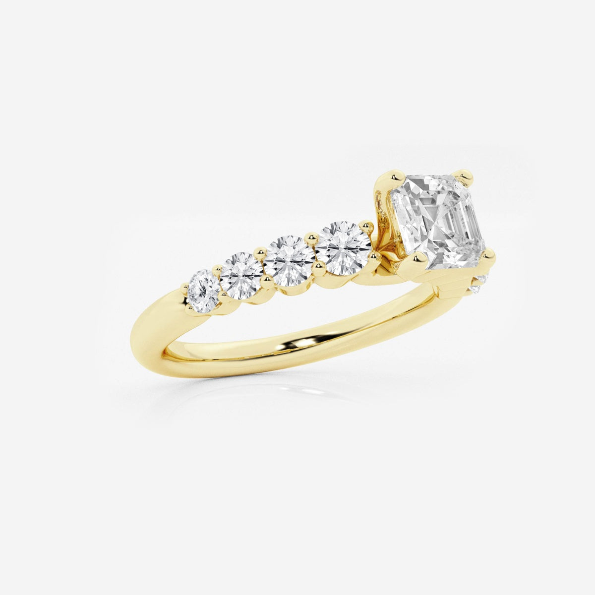 Elara - Graduated Side Stones Engagement Ring