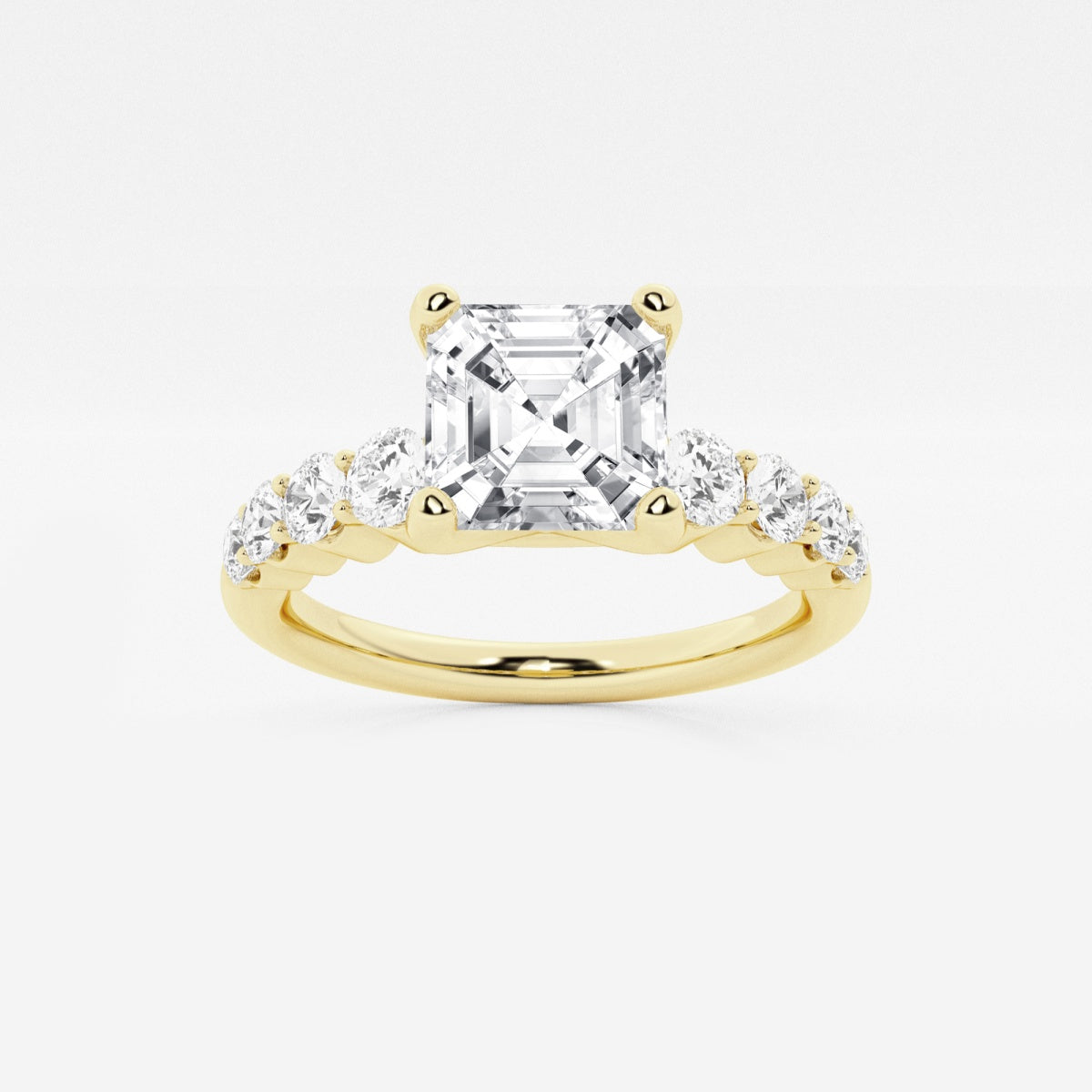 Elara - Graduated Side Stones Engagement Ring