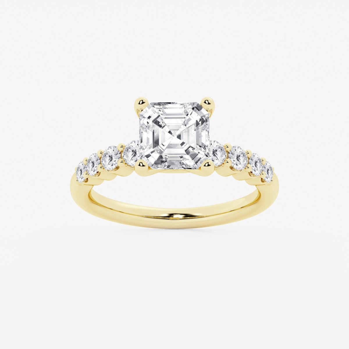 Elara - Graduated Side Stones Engagement Ring