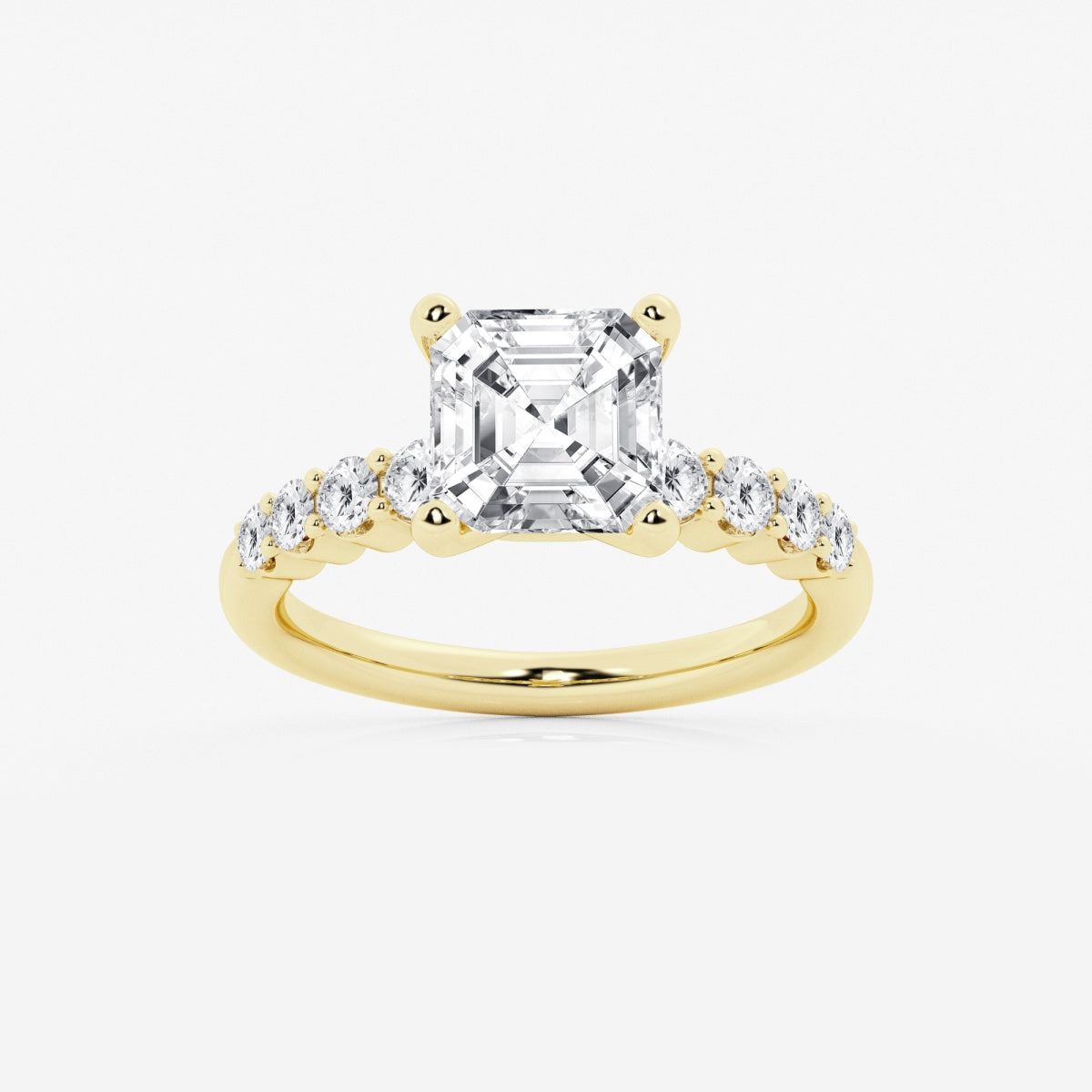Elara - Graduated Side Stones Engagement Ring