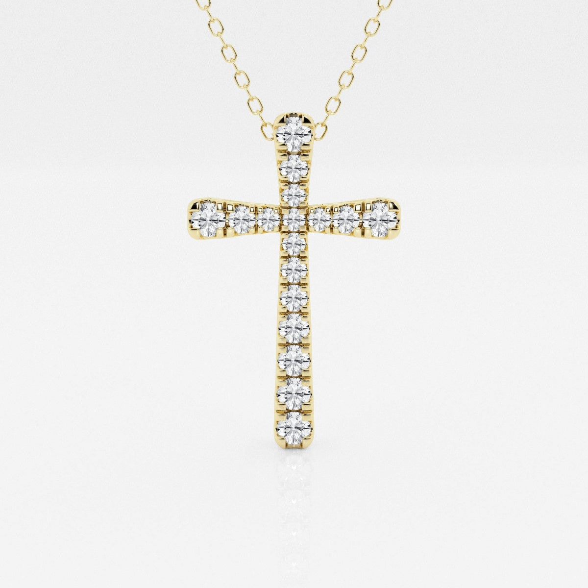 Eleanor - Intricate Pave Cross Design Necklaces