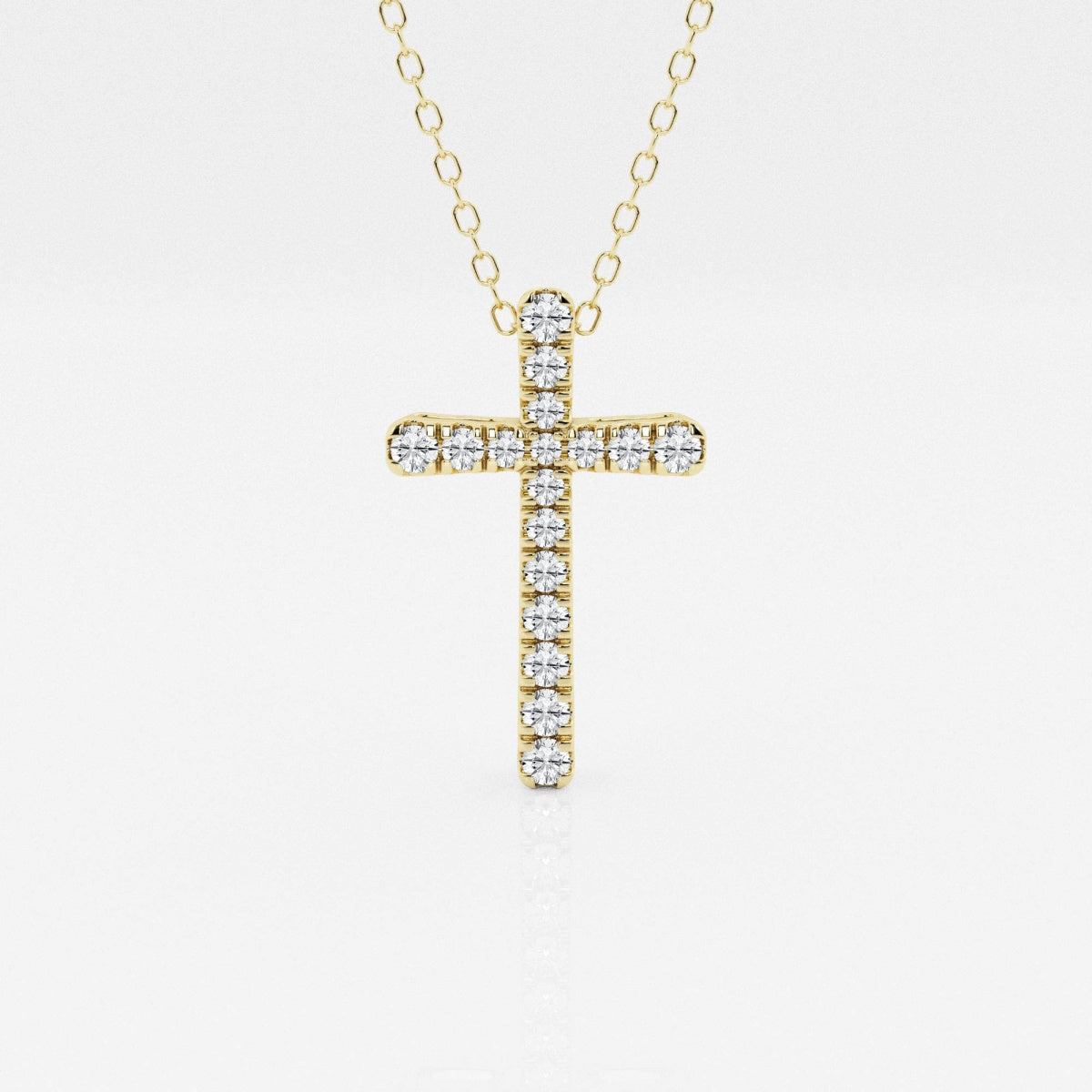 Eleanor - Intricate Pave Cross Design Necklaces