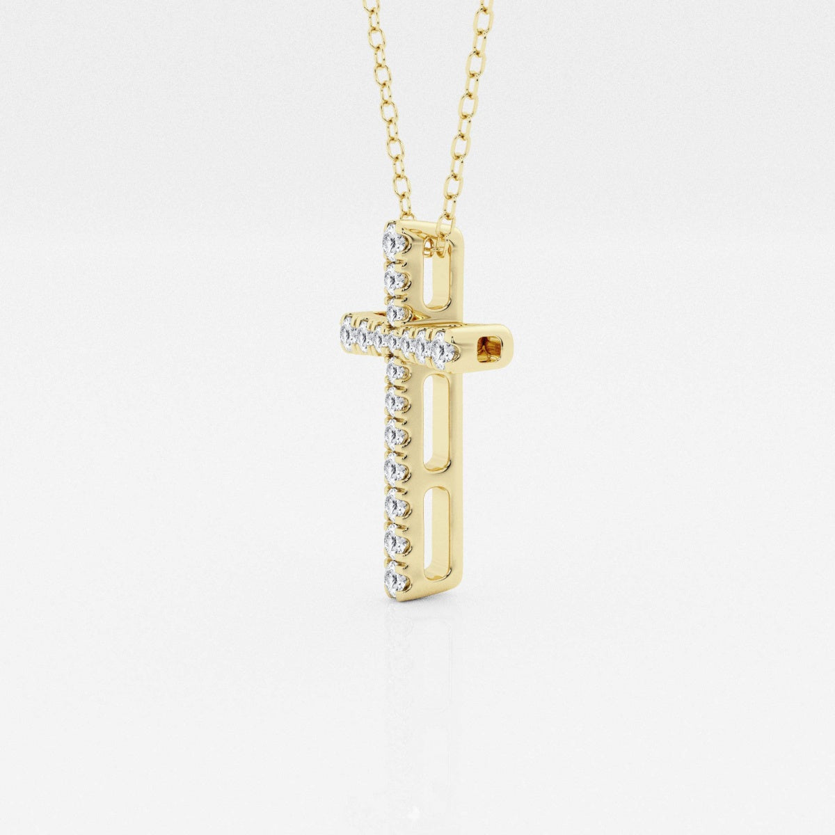 Eleanor - Intricate Pave Cross Design Necklaces
