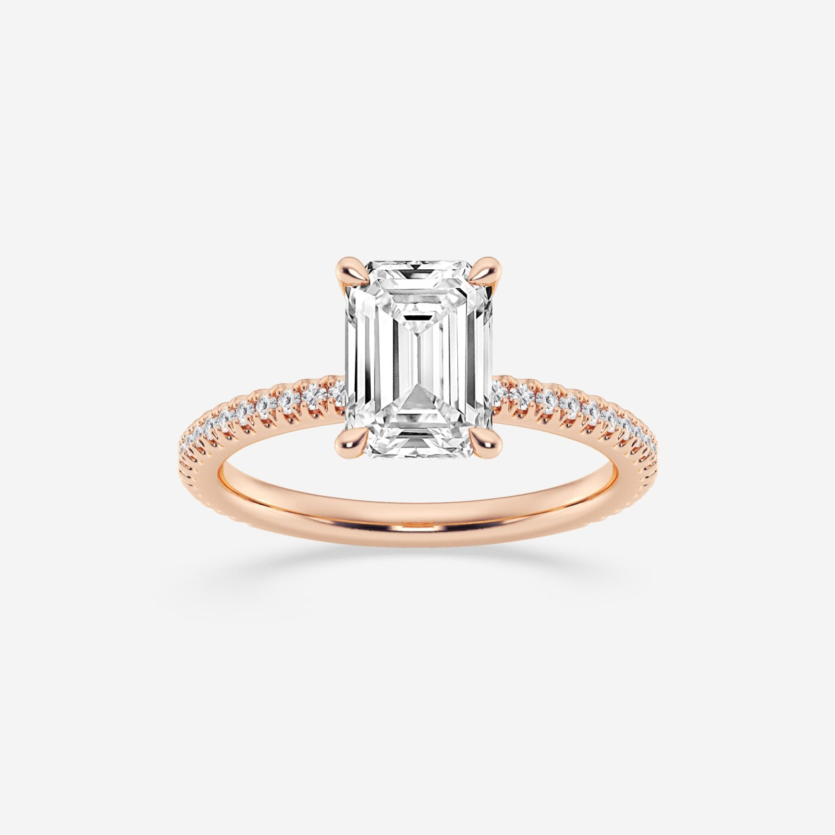 Eliana - Draping Hidden Halo Engagement Ring