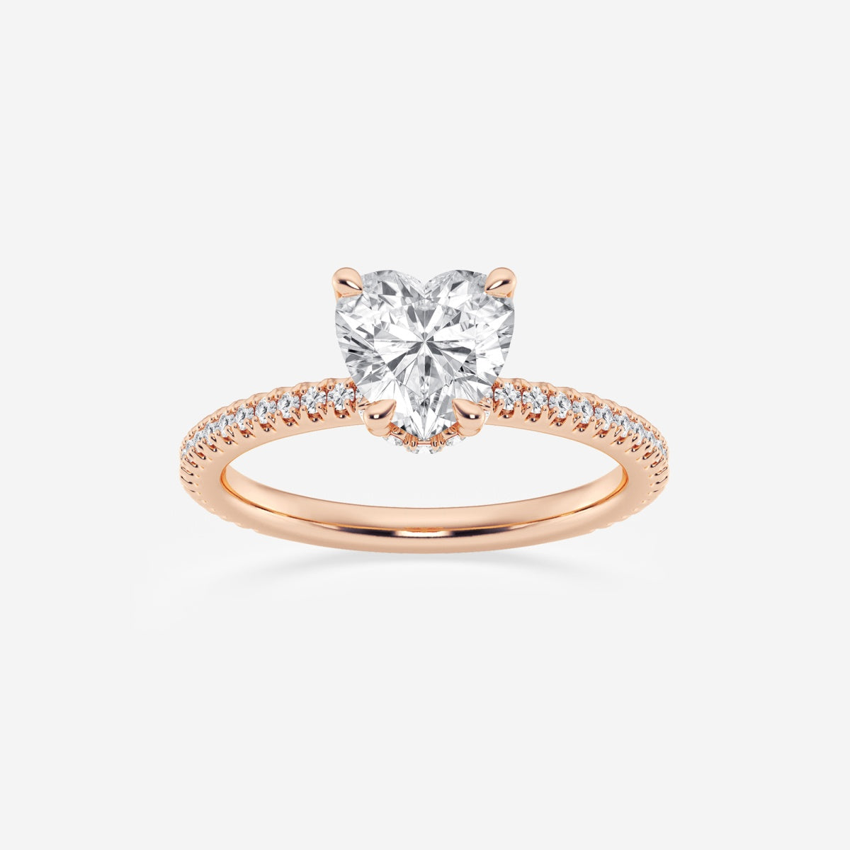Eliana - Draping Hidden Halo Engagement Ring