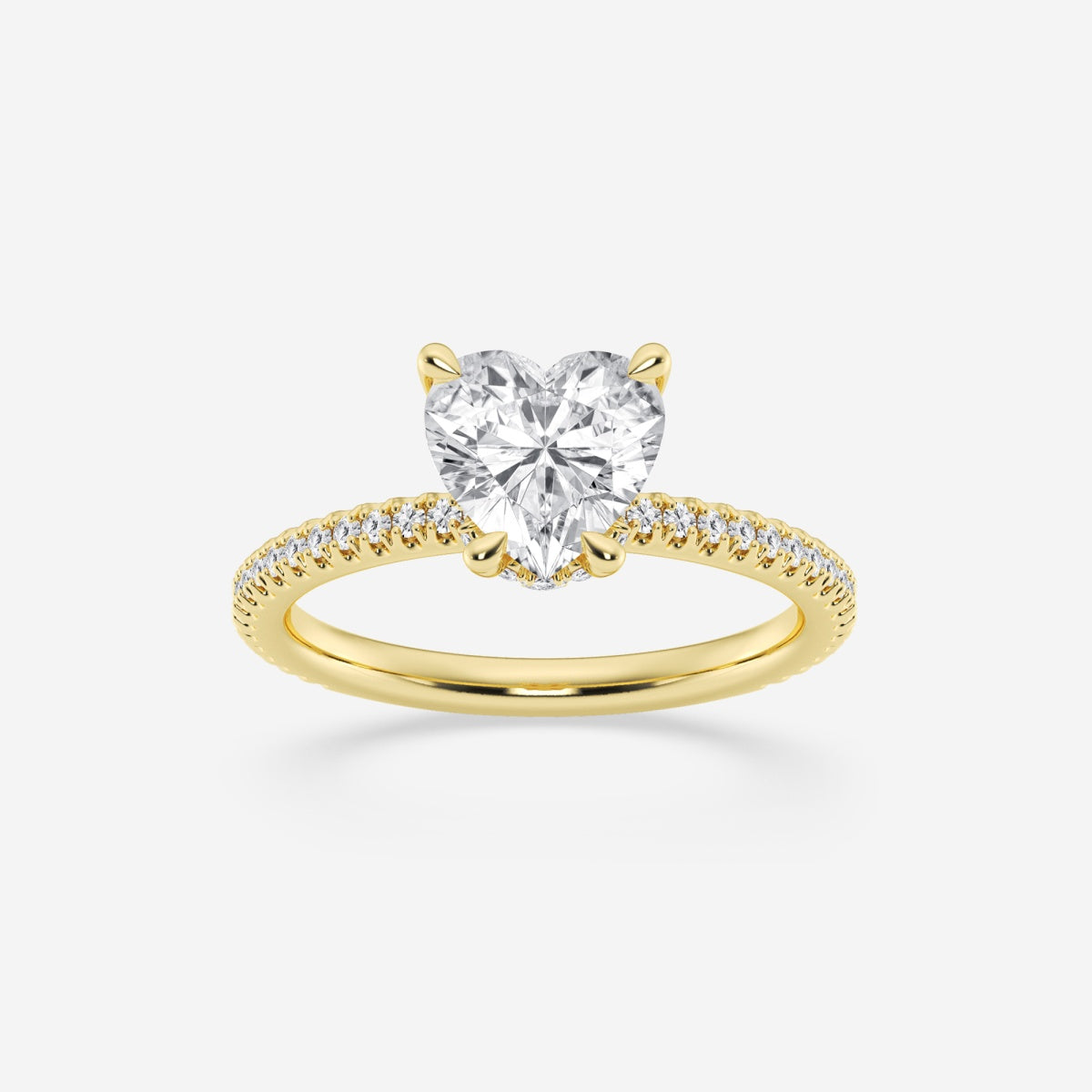 Eliana - Draping Hidden Halo Engagement Ring