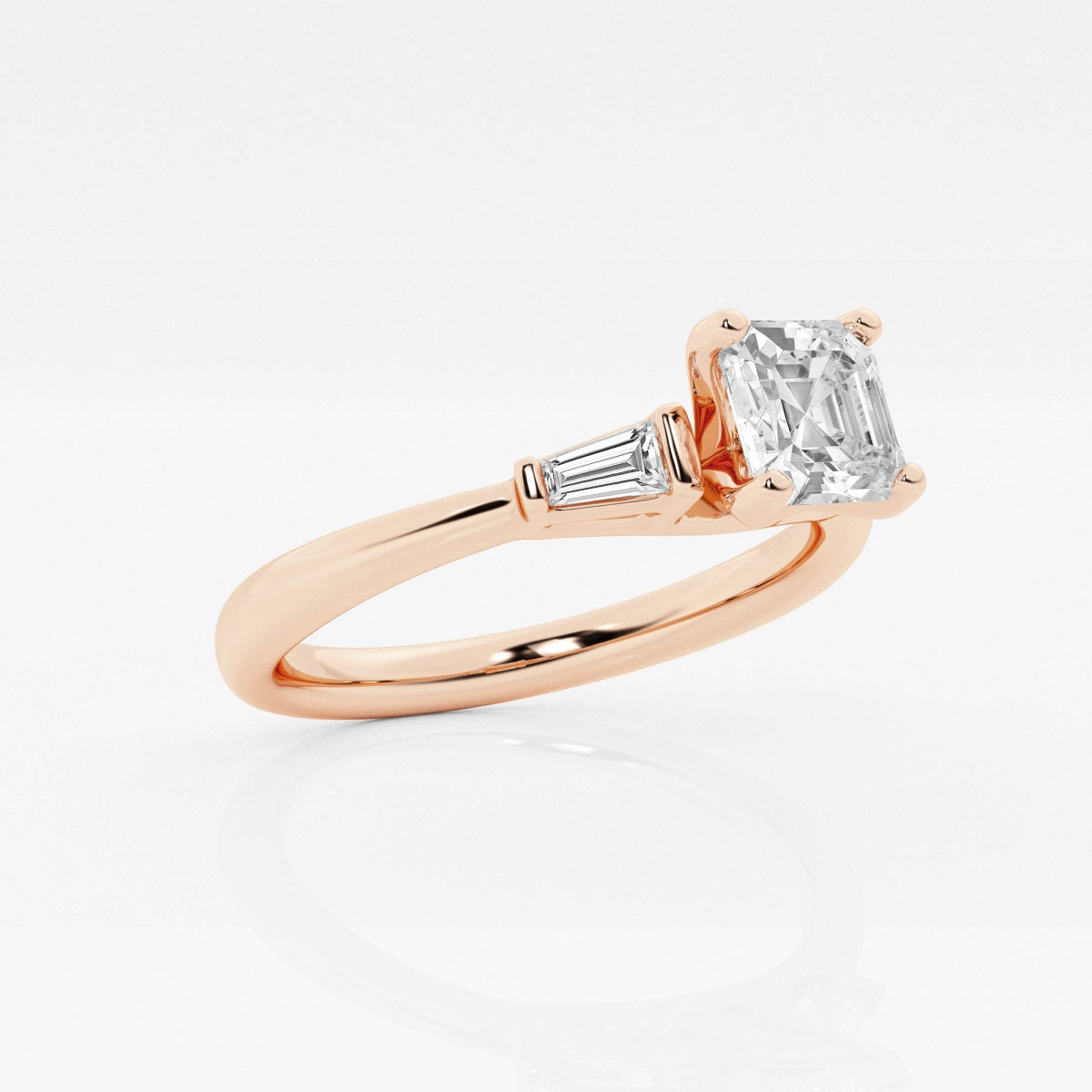 Eliza - Tapered Baguette Accents Engagement Ring