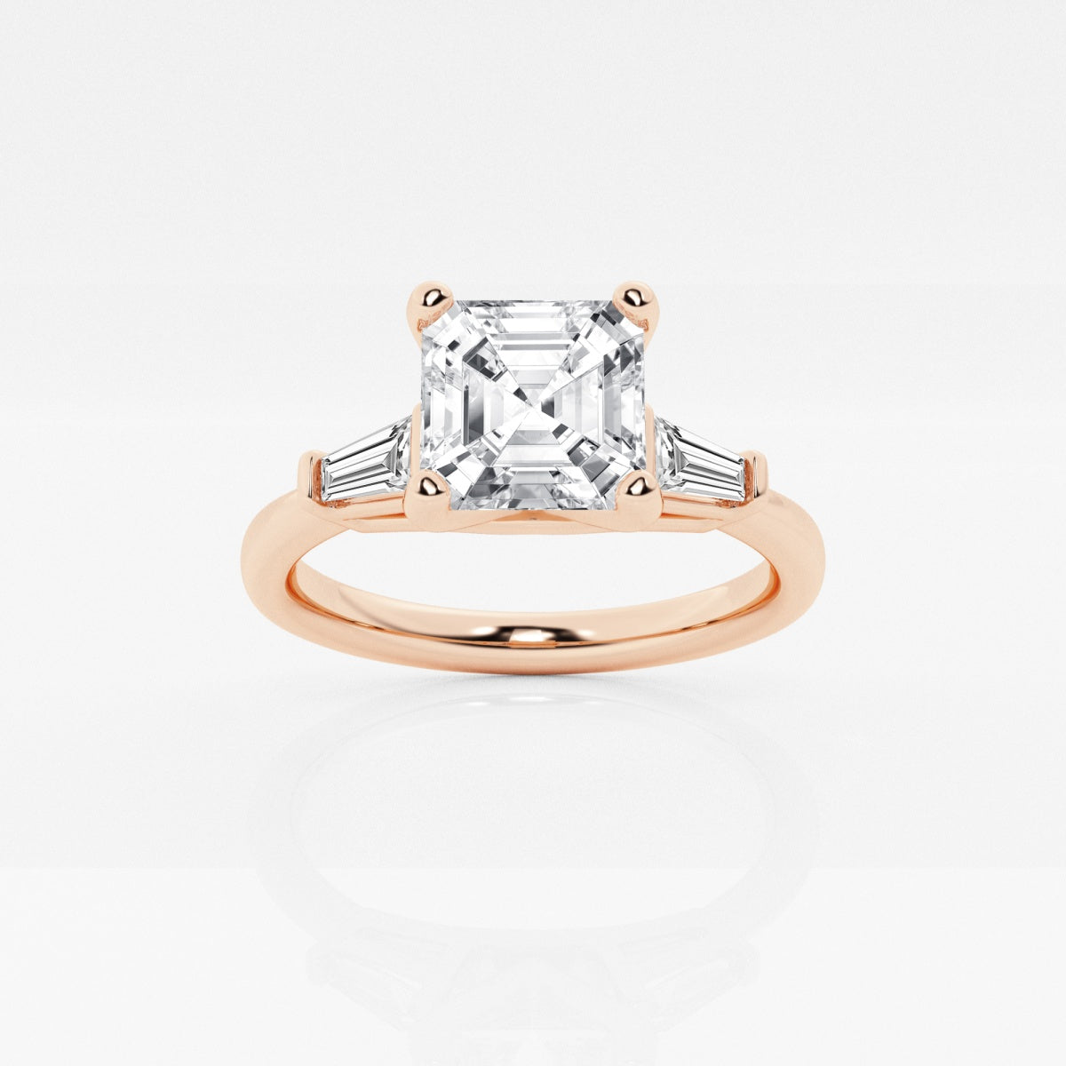 Eliza - Tapered Baguette Accents Engagement Ring