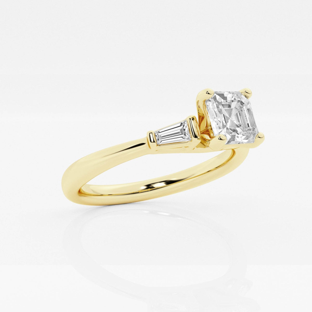 Eliza - Tapered Baguette Accents Engagement Ring