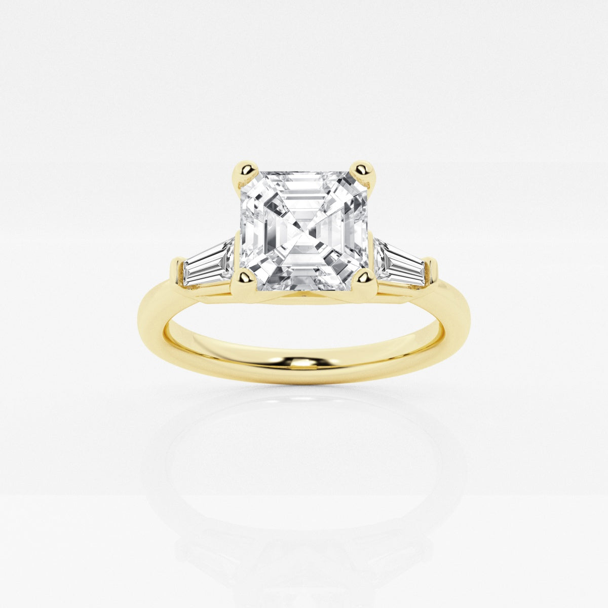 Eliza - Tapered Baguette Accents Engagement Ring