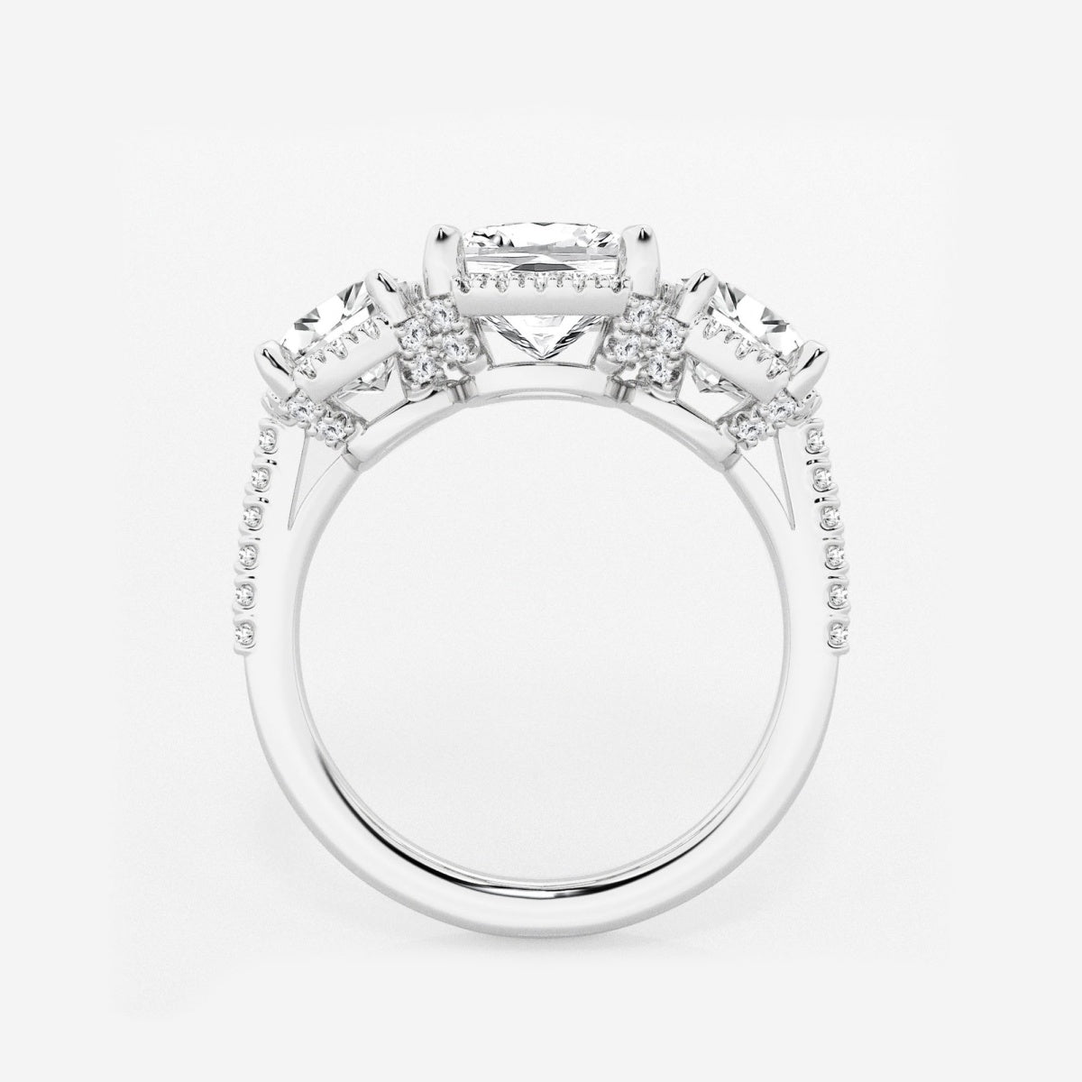 Eloise - Shadow Halo Design Engagement Ring