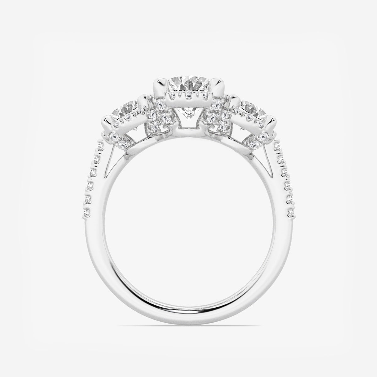 Eloise - Shadow Halo Design Engagement Ring