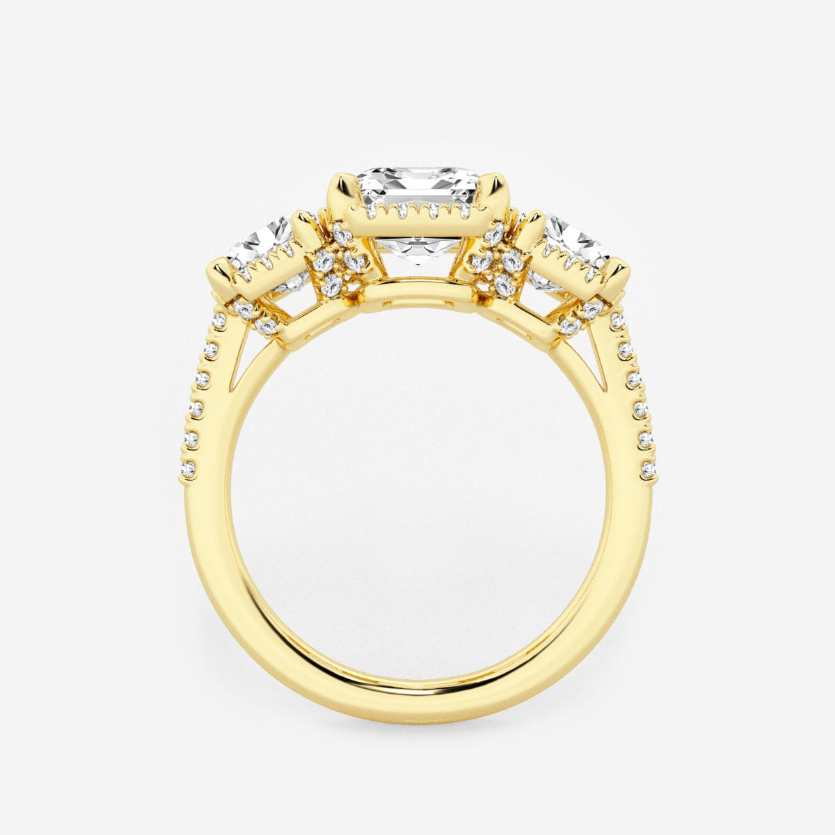 Eloise - Shadow Halo Design Engagement Ring