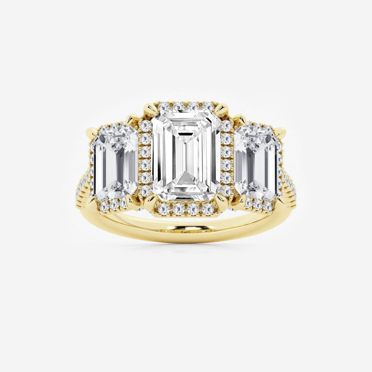 Eloise - Shadow Halo Design Engagement Ring