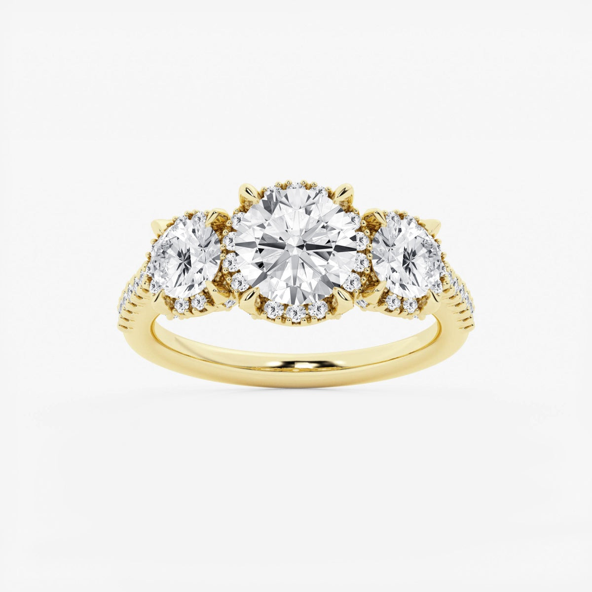 Eloise - Shadow Halo Design Engagement Ring