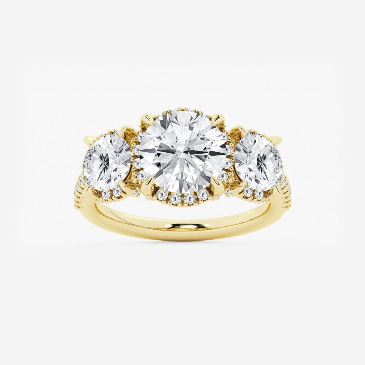 Eloise - Shadow Halo Design Engagement Ring