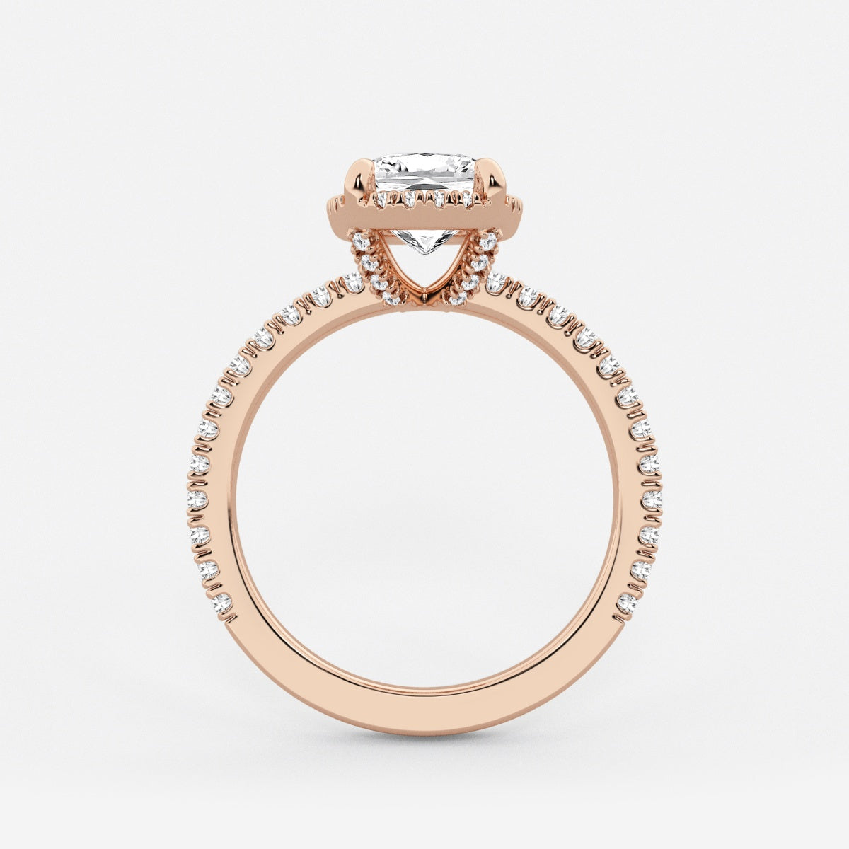 Emery - Hidden Halo Design Engagement Ring