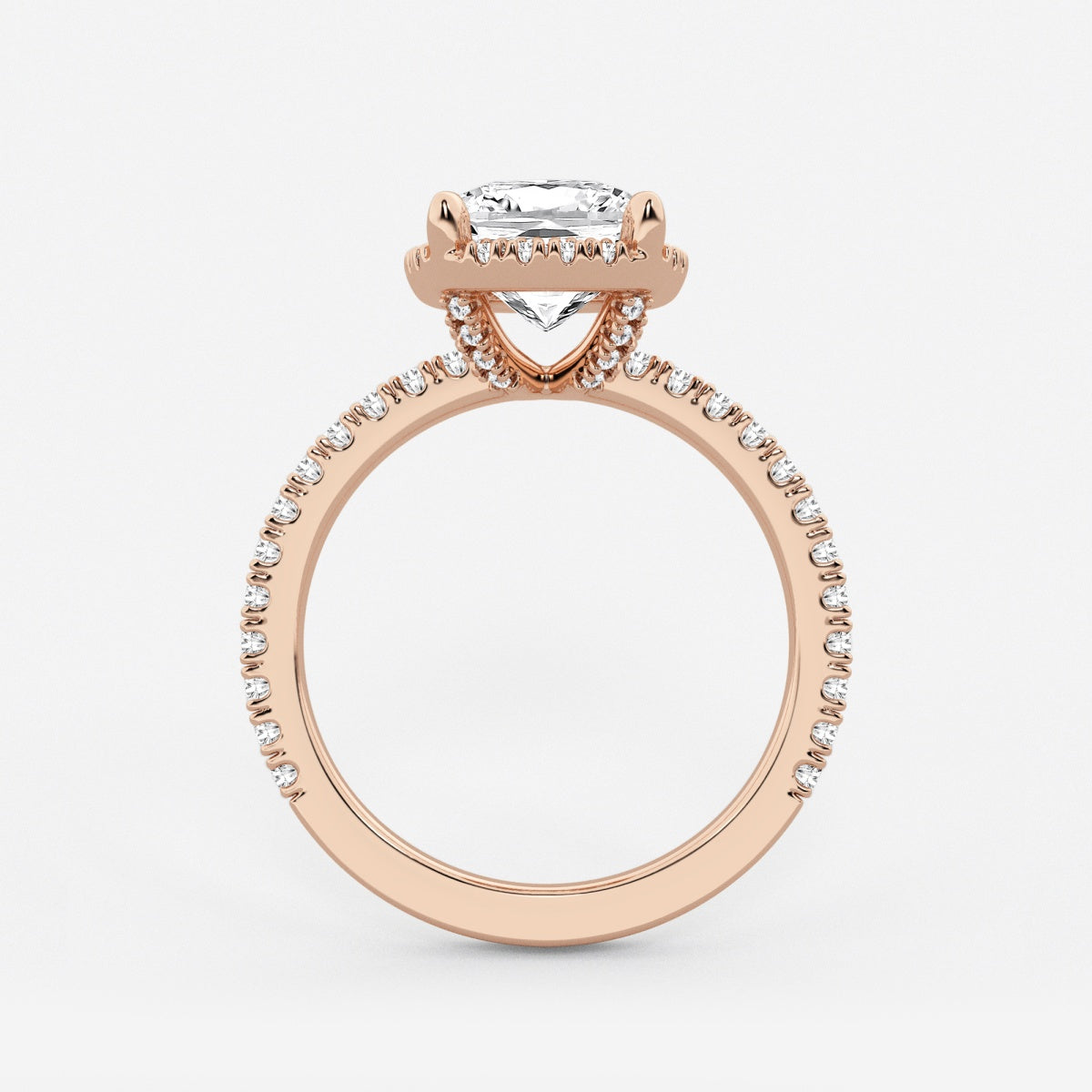 Emery - Hidden Halo Design Engagement Ring