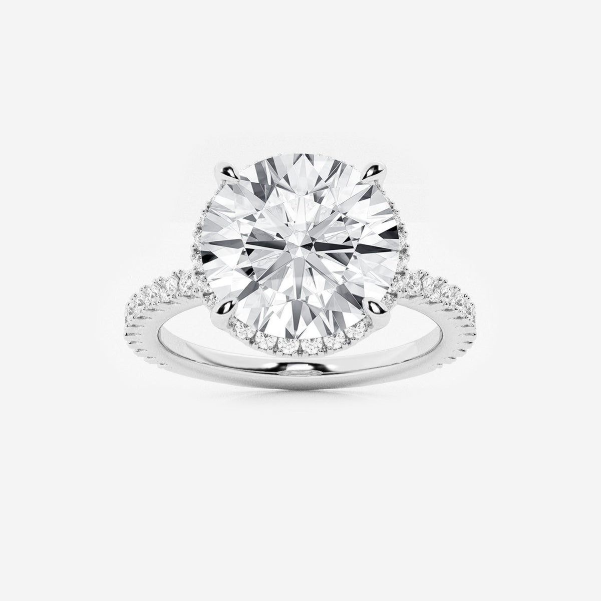 Emery - Hidden Halo Design Engagement Ring